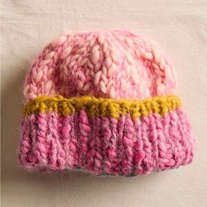 French Knot Free People Woven Chunky Fisherman Knit Beanie